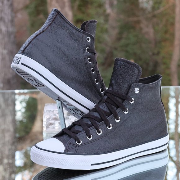 Converse Chuck Taylor All Star Tumbled Leather High Men’s Size 10 - Picture 7 of 13